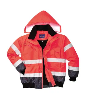Cazadora impermeable 3 en 1 de alta visibilidad impermeable EN342 Contrast PORTWEST C465
