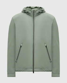 Herno Green jacket with metallic logo